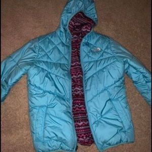 Girls North Face Reversible Jacket